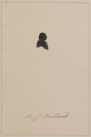 PP 1035
<br/>
Portret van H.J. Roullaud (1729-1790), borststuk en profil naar rechts, silhouet
<br/>
<em>Anoniem (19de eeuw)</em>